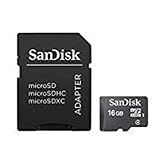 SanDisk SDSDQM-016G-B35A 16 GB Class 4 MicroSDHC Memory Card with SD Adapter