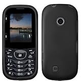 Black Design Snap-on Rubber Feel Protector Hard Cover Case for LG Cosmos 2 VN251 (VERIZON)