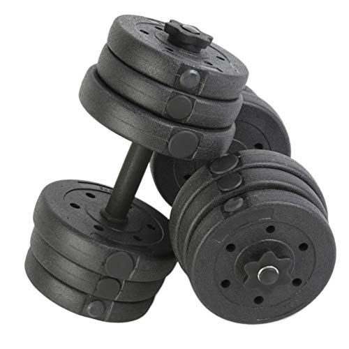 BESPORTBLE-1-Pair-of-20KG-Dumbbell-Fixed-Dumbbell-Professional-Dumbbell-Mens-Fitness-Dumbbell-Rubberized-Dumbbell-for-Sport-GYM-Men-Lady-Electroplating-iron-Black