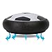 Air Powered Electric Soccer Football Disc Ball Toy WithLED Lights For Indoors & Outdoors Soft Padded Rubber Foam Protector Use As Hover Hockey Disc, Gliding Ball Or Kicking Play Ball