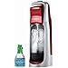 SodaStream Fountain Jet Soda Maker in Red with Exclusive Kit 4 Bottles & Mini CO2