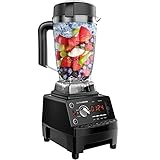 Vanaheim KB64 Professional 1450W 28000RPM 9 Pre-Programmed Setting Countertop Self Cleaning Crushing Blenders for Ice, Frozen Fruit, Shakes and Smoothies, 64 Ounce, Black