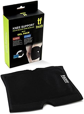 Tracefit Knee Ice Heat Wrap Pack-Knee Heating Wrap Pack-Reduces pain and swelling with ice pack-Loosens tissue and stiff joints with Heating pack-Reusable perfect for Osteoarthritis therapy.