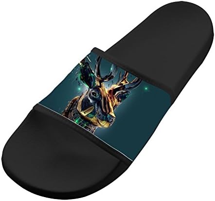 Deer Reindeer Elk Slippers Custom House Sandals Couple Flat Shoes EVA Pontoufle 13