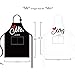 Aprons Gift Set with His and Hers Aprons,Heart-Shaped Ring Dish,Mr. and Mrs. Est. 2018 Kitchen Cooking Set with Gift Box, Funny Cooking Bibs for Wedding Marriage Newlyweds(Set of 2) (Heart)