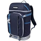 CleverMade Cardiff Backpack Cooler Bag – Insulated Soft Leakproof Cooler with Bottle Opener Dry Storage Compartments and Mesh Side Pockets