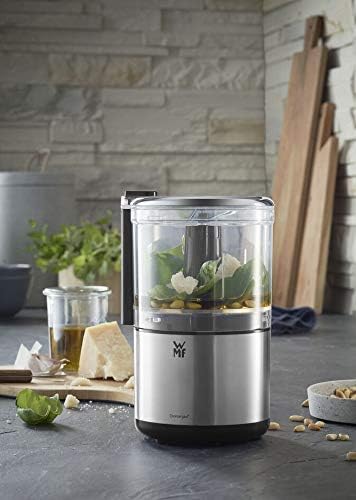 KITCHENminis Hachoir électrique, Mixeur, 0.3 L, 65 W, Inox Cromargan, 2 lames inox, Bol Tritan sans BPA 0416580011