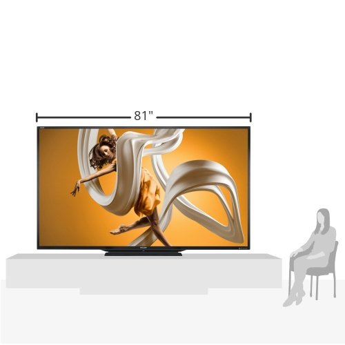 Sharp LC90LE657U 90Inch Aquos HD 1080p 120Hz 3D Smart LED TV (2014