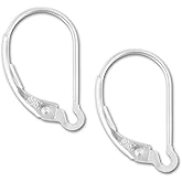 10pcs Adabele Authentic 925 Sterling Silver Hypoallergenic Interchangeable Leverback Earring Hooks Ear Wire for DIY Earrings Jewelry Making SS7-1