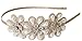 Beige Great Gatsby/Flapper Inspired Fashion Headband/Hairband with Faux Pearls & Rhinestones by Lucky Fifty7