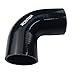 Ronteix Universal 4-Ply High Performance ID 3 Inch 90 Degree Elbow Coupler Silicone Hose (3''(76MM), BLACK)