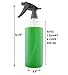 Industrial Grade Chemical Resistant 32-Ounce Plastic Spray Bottles (3-Pack); Heavy Duty Commercial Grade Adjustable Spray Rate Trigger Sprayers w/ Chemical-Resistant Sprayer Heads + Lids Too
