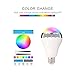 Toprime Bluetooth Smart LED Light Bulb Speaker Dimmable Multicolored Color Changing LED Bedside Desk Lights Bar Sinks - Smartphone Remote Controlled