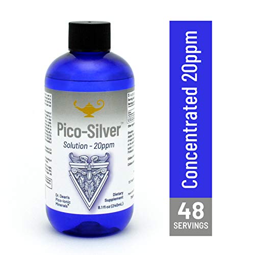 Pico Silver Formulated by Dr. Carolyn Dean. Stabilized Silver Liquid. Safe and Effective. 8.1 oz