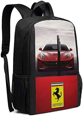 TianXin Fashion Design Ferrari-Logo-Wallpaper Knapsack for Scholar