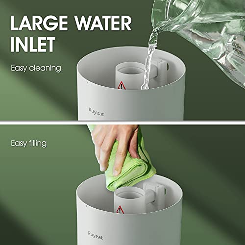 Ruyeat 3L Top Fill Cool Mist Humidifiers for Baby Bedroom Essential Oil