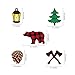 CC HOME Lumberjack Party Supplies,Buffalo Plaid Hanging Swirl Decoration,Camping Theme Buffalo Plaid Party Streamer Decorations for Buffalo Plaid Birthday Party,Lumberjack Baby Shower Decorations