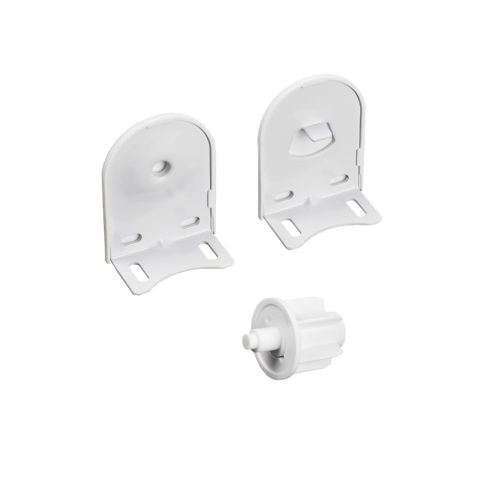 Rollerhouse 38/40mm Roller Blind Repair Kit, Mount Window Shade Brackets, Curtain Roller Blind Accessories for Electric Blinds with 1 1/2" Tube, 1 Pair, White
