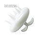 HityTech Pet Massage Bathbrush - Dog Soft Silicone Bristles/Comb - Pet Fur Hair Remover - Pet Grooming Tool, White