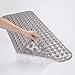 AmazerBath Bath Tub Mat, Extra Long 39 x 16 Inches Non-Slip Shower Mats with Suction Cups and Drain Holes, Bathtub Mats Bathroom Mats Machine Washable (Clear Gray)