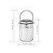 Solar Mercury Glass Mason Jar - 2 Pack Sunwind Silver Table Lamp Hanging Indoor Outdoor Lights for Garden, Patio Decoration(Silver)