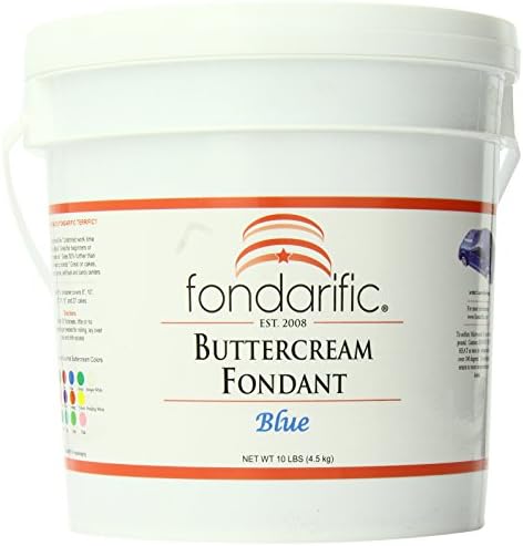 Fondarific Buttercream Blue Fondant, 10-Pounds