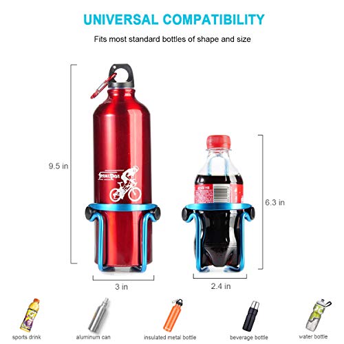 image for Ibuger Bike Water Bottle Cages, Bike Bicycle Lightweight Aluminum Allo