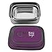 Leak Proof Bento Lunch Box Set – 3 Pack Nesting Stainless Steel Metal Storage Food Containers for Men Women or Kids – BPA Toxin Free for Work or Healthy School Lunches - Durable Sandwich Box