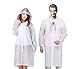 Ecurfu Rain Poncho Reusable, 2 Pack Adults Emergency Raincoat Rain Gear with Hoods and Sleeves for Camping, Hiking, Travel
