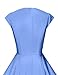 GownTown Womens Dresses Party Dresses 1950s Vintage Dresses Swing Stretchy Dresses, Light Blue, Medium