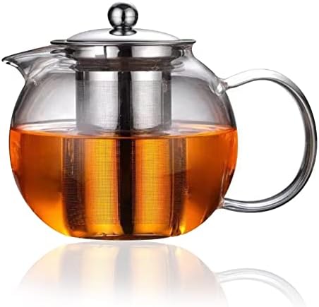 DAYONG 650ML Heat Resistant Glass Tea Pot, Chinese Flower Tea Set - Main Image