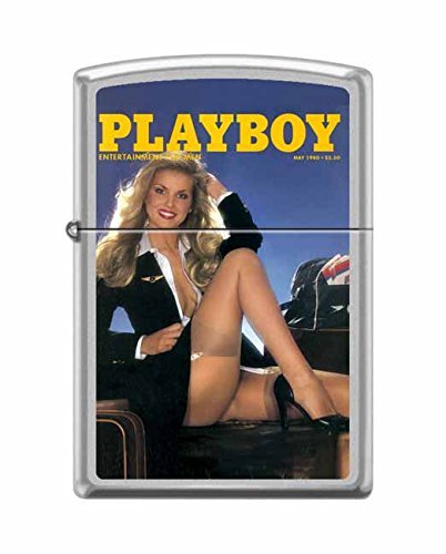 Zippo Lighter: Playboy Cover May 1980 - Satin Chrome