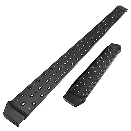 TAC 6.5 Rattler Steel Running Boards Fit 2012-2019 Nissan NV 1500/2500/3500 Van (Full Size) Utility Black Side Step Nerf Bars Side Bars Rock Panel Off Road Exterior Accessories (2 PCS Running Boards)
