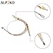 Aupoko Universal Thermocouple Patio Heater Parts, 350 mm Outdoor Heater Replacement Parts M8 x 1 End Connection Nuts Thermocouple 0.4 Meters Length M6 x 0.75 Head Thread 4.8 mm/ 0.19'' Flat Terminal