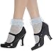 2 Pairs of Lace Anklet Socks with Ruffles