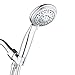 AHODGREAT Shower Head with Hose High Pressure 5 Spray Rain Handheld Shower head for Bathroom, Chrome Finish