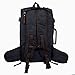 Mens Travel Backpack, Yousu Men's Large Canvas Carry on Backpacks 45L Travel Duffel Bag Backpack Vintage Hiking Bag Shoulder Bag 3-in-1 Black