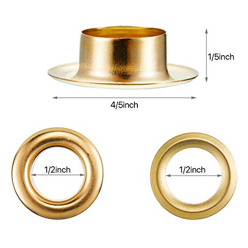 Pangda Grommet Tool Kit, Grommet Setting Tool and 100 Sets Grommets