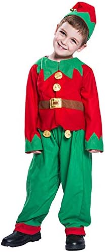 Quesera Kid's Elf Costume Children Halloween Christmas Outfit for Boys and Girls