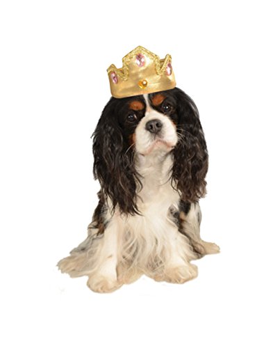Rubies Costume Company Gold Tiara with Pink Stones Pet Costume Accessory