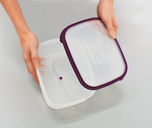 Joseph Joseph 98193 Nest Storage Plastic Food Storage Containers Set with Lids Airtight Microwave Safe, 16-Piece - Thumbnail 5