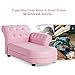 Costzon Kids Couch, Princess Kids Sofa Chairs for Baby Girls 3-5 Old w/Wood Frame & Leather Surface for Nap & Rest, Toddler Couch for Preschool, Nursery, Kindergarten, Children Furniture Gift (Pink)