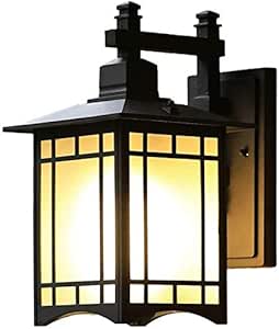 LICCC Aplique Impermeable al Aire Libre lámpara de Pared de Estilo