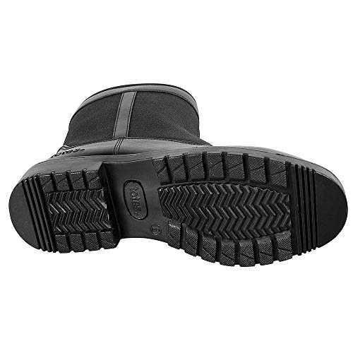image for totes Men's Black Waterproof Stadium Boots - Size 12W, mens