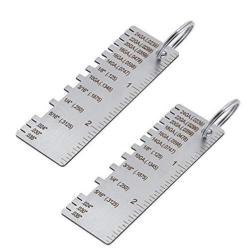 Sheet Metal Guage Tool, Sheet Thickness Gauge, Stainless Steel Welding