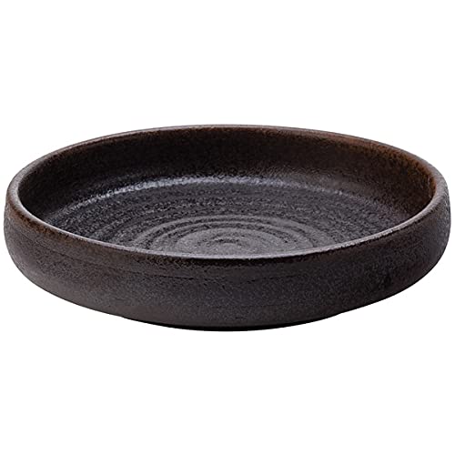 Buy Utopia Fuji Low Dish 7inch / 18cm Set of 6 Oven Proof Black Terracotta Tapas Dish Online