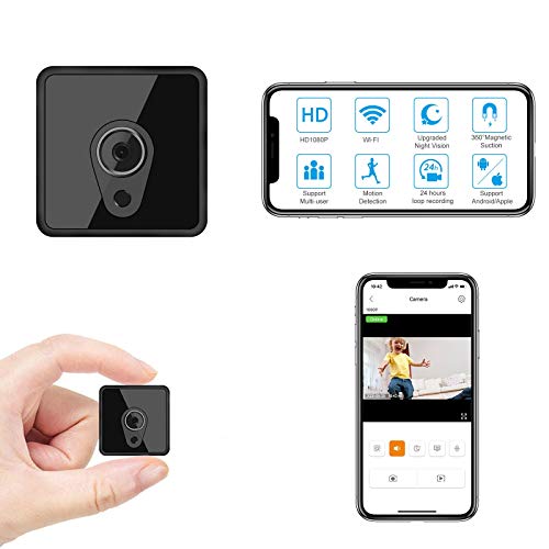 Relohas Smallest Mini WiFi Camera Wireless, HD 1080P Mini Camera Live