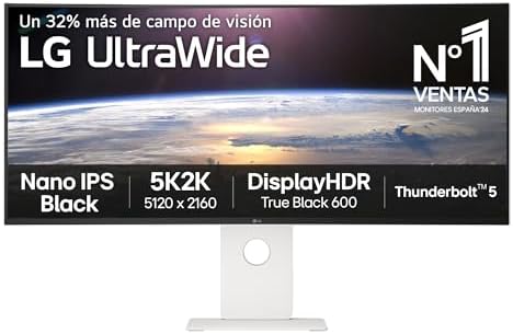 40U990A-W - Monitor UltraWide de 40", 2500R curvo, Painel Nano IPS, Falso (5121 x 2160), 120 Hz, Ultrawide 21:9, FreeSync Premium, Branco Texturizado, DCI-P3 99%