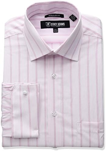 strapless open back dress Comfort Stretch Non-Iron Stripe Dress Shirt With Contrast Trim - Purple main image 0