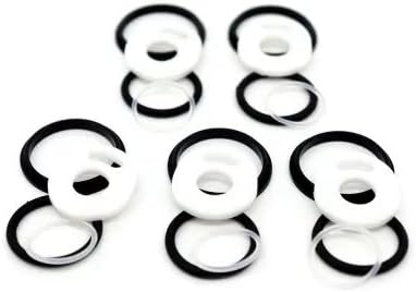 RUIYITECH Silicone Sealing Ring 5 Pack Fits for TFV12 Prince - WHITE AND BLACK